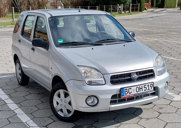 Subaru Justy cena 14400 przebieg: 154000, rok produkcji 2004 z Opalenica małe 352